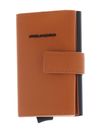 PIQUADRO Corner 2O Compact Wallet With Single Slider RFID Cuoio