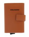 PIQUADRO Corner 2O Compact Wallet With Single Slider RFID Cuoio