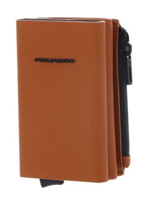 PIQUADRO Corner 2O Compact Wallet With Single Slider RFID Cuoio
