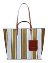 THE BRIDGE Luna Beach Bag Riga Multicolor / Marrone