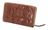 abro Leather Maxi Cocco Zip Wallet Caramel / Cognac abro Leather Maxi Cocco Zip Wallet Caramel / Cognac