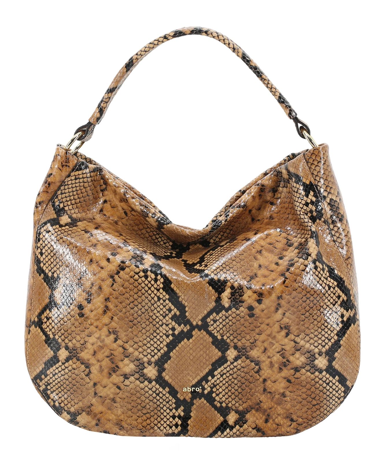 abro Leather Python Hobo Bag Mia Cuoio