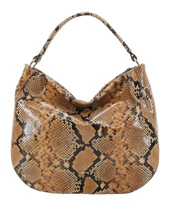 abro Leather Python Hobo Bag Mia Cuoio