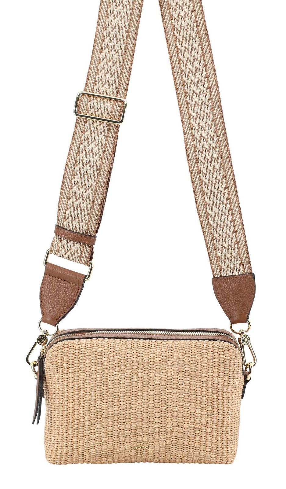abro Raffia Crossbody Bag Kaia Natural abro Raffia Crossbody Bag Kaia Natural