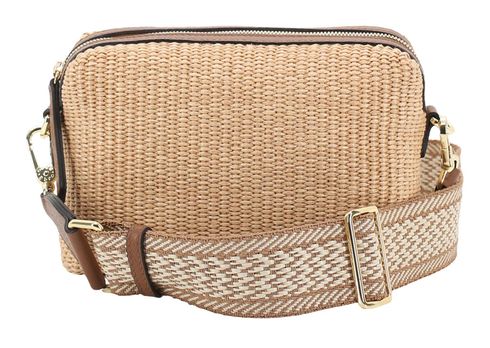 abro Raffia Crossbody Bag Kaia Natural