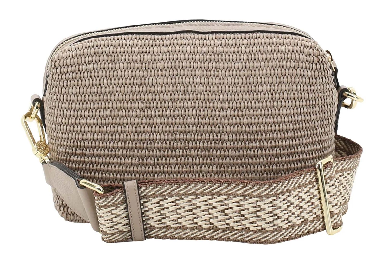abro Raffia Crossbody Bag Kaia Siena