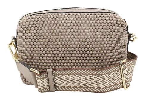 abro Raffia Crossbody Bag Kaia Siena