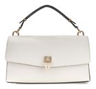 GUESS Patsie Top Handle Flap Bag Cream White