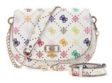 GUESS Emelie Logo Flap Shoulder Bag Multi Logo