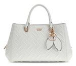 GUESS Sally Triple Compartment Satchel White