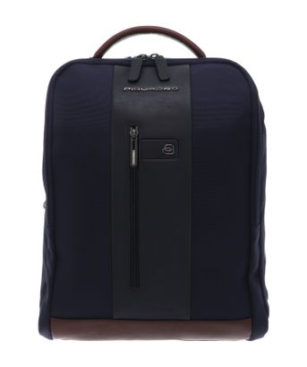 PIQUADRO Brief2 Computer Backpack Blu / Cuoio