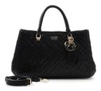 GUESS Sally Triple Compartment Satchel Black