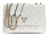GUESS Giully II 2 Comp Convertible Flap Bag Cream White