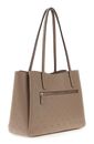 GUESS Anise Multi Compartment Tote Dark Taupe Logo