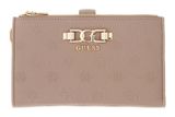 GUESS Anise SLG Double Zip Organizer Dark Taupe Logo