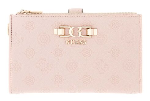 GUESS Anise SLG Double Zip Organizer Light Rose Logo