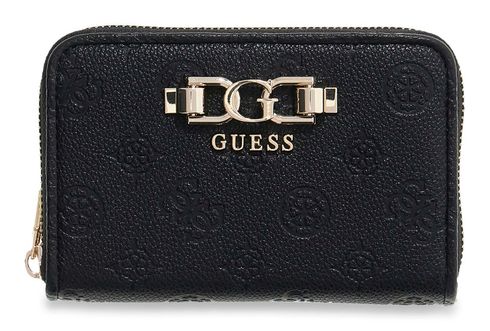 GUESS Anise SLG Zip Around Wallet M Black Logo GUESS Anise SLG Zip Around Wallet M Black Logo