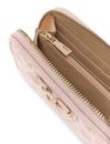 GUESS Anise SLG Zip Around Wallet M Light Rose Logo