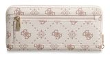 GUESS Emelie Logo SLG Zip Around Wallet L Vanilla Logo