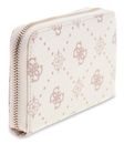 GUESS Emelie Logo SLG Zip Around Wallet M Vanilla Logo