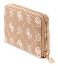 GUESS Emelie Logo SLG Zip Around Wallet M Biscotti Logo