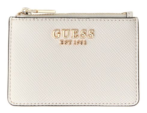 GUESS Patsie SLG Credit Card Case Cream White