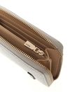 GUESS Leona Logo SLG Zip Around Wallet M Bone Logo