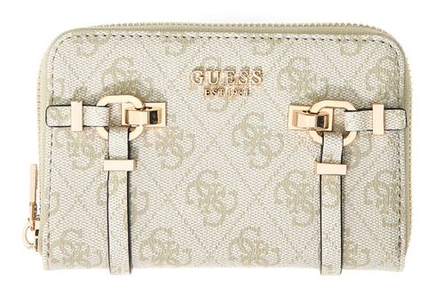 GUESS Leona Logo SLG Zip Around Wallet M Sage Logo