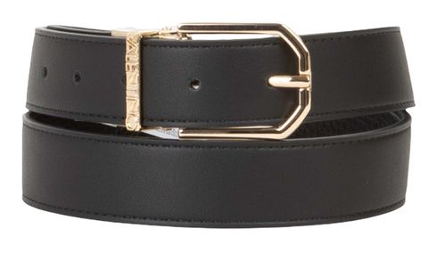 VALENTINO Double Belt W85 Nero / Oro - kürzbar