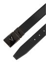 VALENTINO Mast Plaque Buckle Belt W95 Nero / Blu - kürzbar