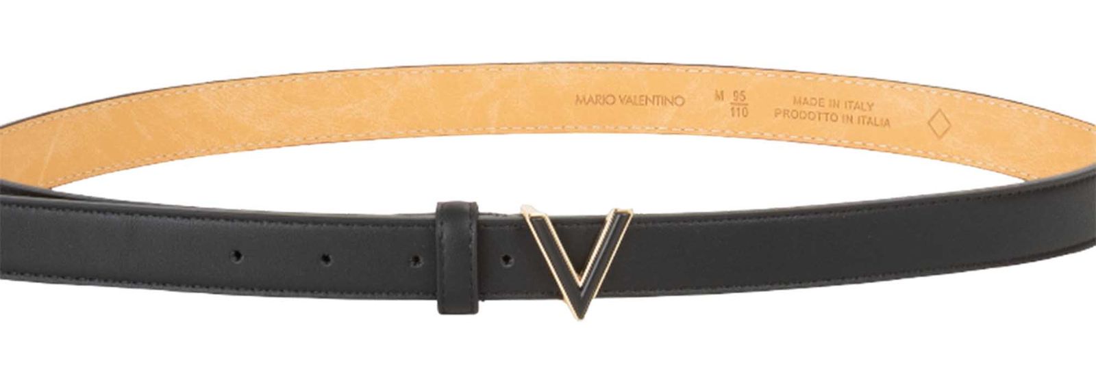 VALENTINO Glow Belt W75 Nero / Oro - kürzbar VALENTINO Glow Belt W75 Nero / Oro - kürzbar