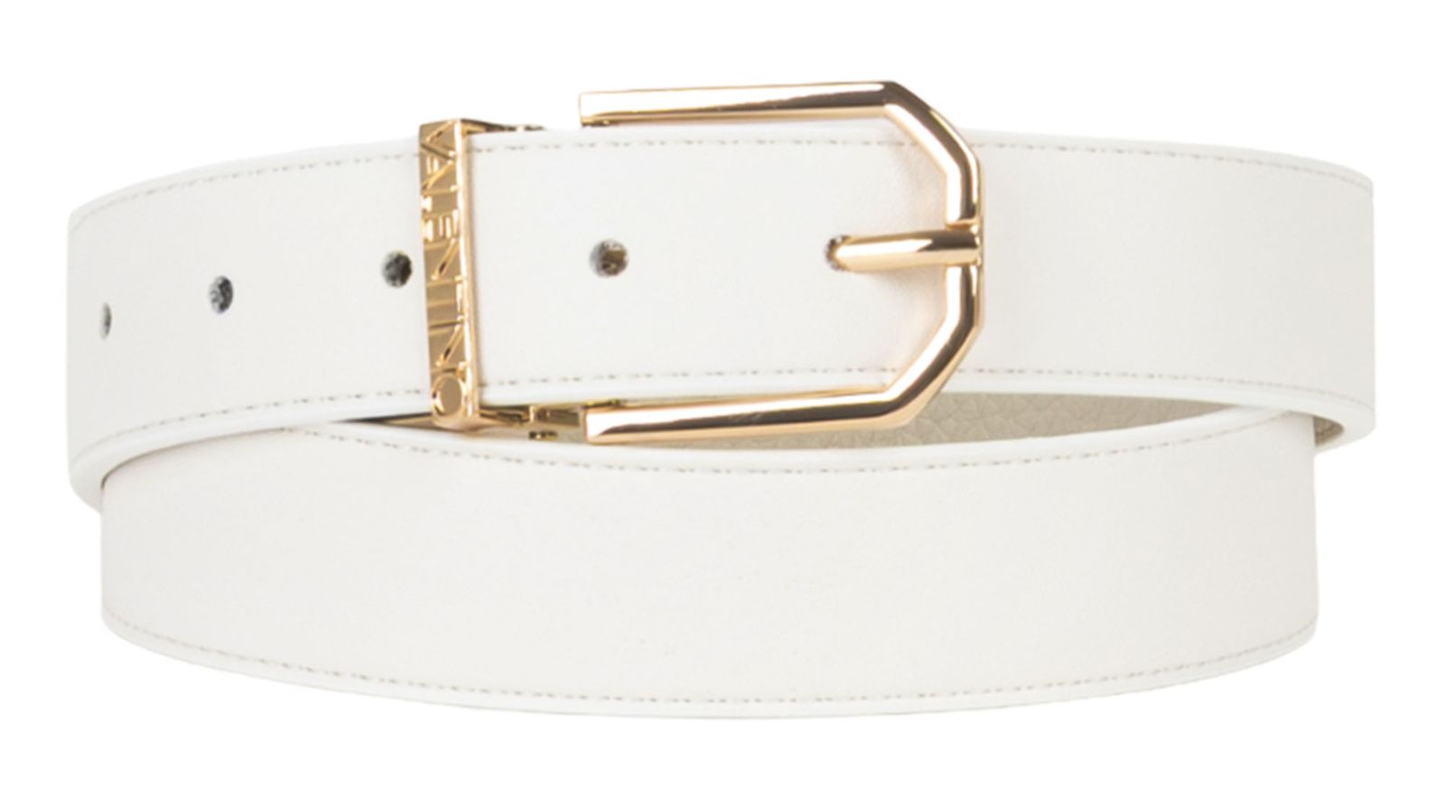 VALENTINO Double Belt W85 Bianco / Ecru Oro - shortenable
