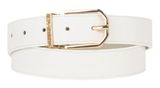 VALENTINO Double Belt W85 Bianco / Ecru Oro - shortenable VALENTINO Double Belt W85 Bianco / Ecru Oro - shortenable