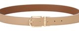VALENTINO Double Belt W75 Beige / Cuoio Oro - shortenable VALENTINO Double Belt W75 Beige / Cuoio Oro - shortenable