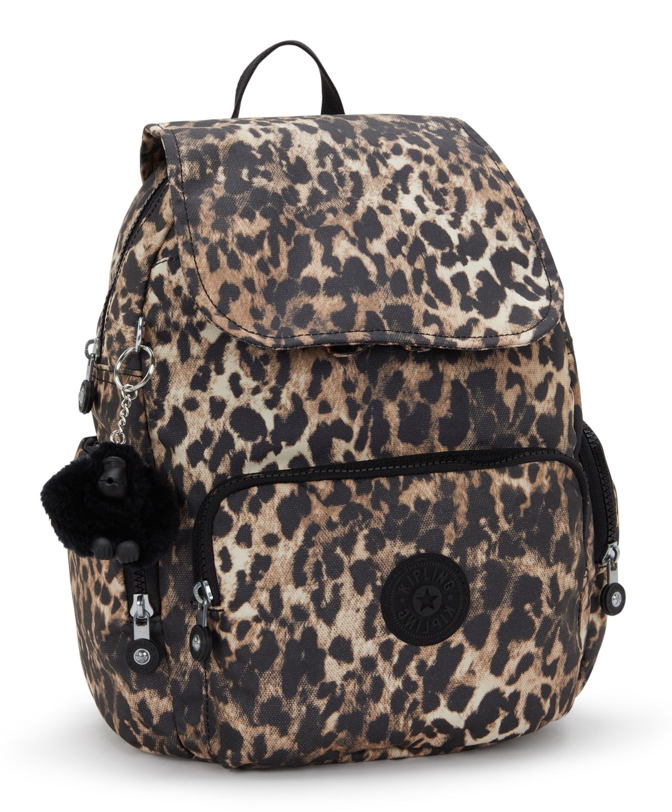 kipling Basic City Zip Backpack S Wild Leopard kipling Basic City Zip Backpack S Wild Leopard
