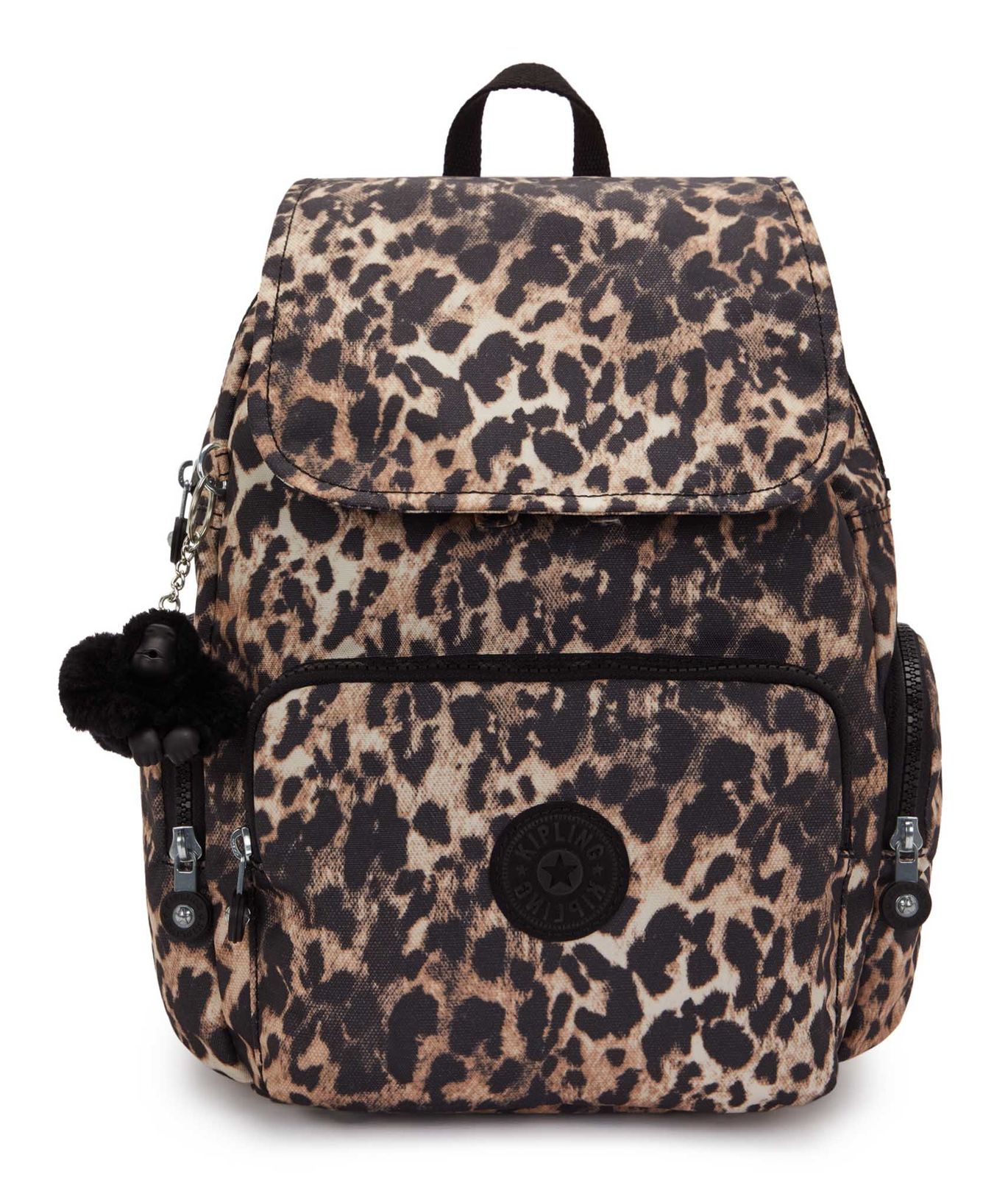 kipling Basic City Zip Backpack S Wild Leopard
