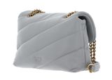 PINKO Love Puff Baby CL Sheep Nappa Pearl Grey - Antique Gold