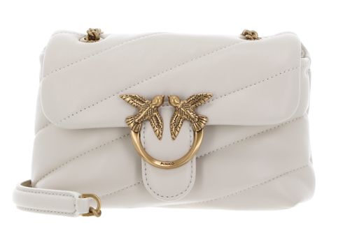 PINKO Love Puff Baby CL Sheep Nappa White - Antique Gold