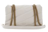 PINKO Love Puff Baby CL Sheep Nappa White - Antique Gold