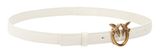 PINKO Love Berry H2 Belt W100 White - Antique Gold