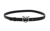 PINKO Love Berry H2 Belt W85 Black - Old Silver