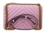 PINKO Love One Mini DC Sheep Nappa Chevron S Light Pink + Antique Gold