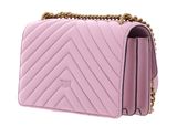 PINKO Love One Mini DC Sheep Nappa Chevron S Light Pink + Antique Gold