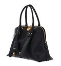 PINKO Bowling Bag Zip Mini Vitello M Black - Antique Gold