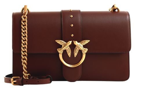 PINKO Love One Classic ST. CL. M Burgundy Wine - Antique Gold PINKO Love One Classic ST. CL. M Burgundy Wine - Antique Gold