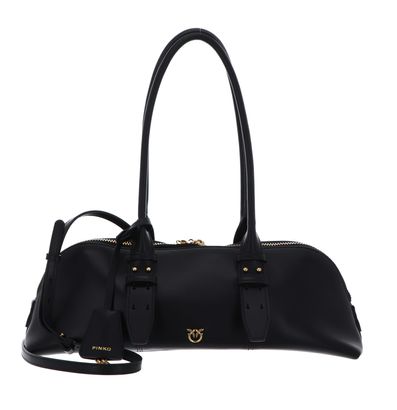 PINKO Bowling Horizontal Big Vitello Black - Antique Gold