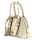 PINKO Bowling Bag Zip Mini Vitello M White + White + Antique Gold