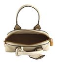PINKO Bowling Bag Zip Mini Vitello M White + White + Antique Gold