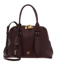 PINKO Bowling Bag Vitello Mor M Burgundy Wine - Antique Gold PINKO Bowling Bag Vitello Mor M Burgundy Wine - Antique Gold