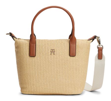 TOMMY HILFIGER Popette Mini Tote Bag Natural Raffia TOMMY HILFIGER Popette Mini Tote Bag Natural Raffia